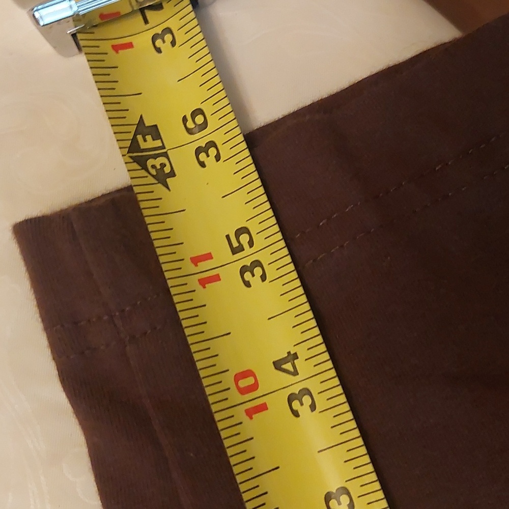 Terra & Sky Brown Pull On Leggings Plus Sz 2X 20W-22W - Picture 9 of 13